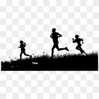 Race Photographs Provided By - Silhouettes Of People Running Png, Transparent Png