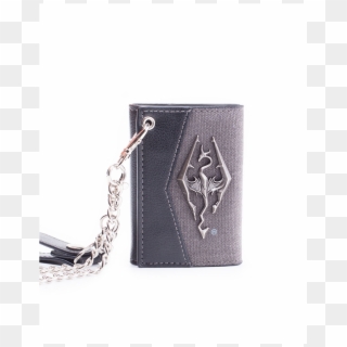 Skyrim Chain Wallet With Metal Dragon Badge - Skyrim Trifold Wallet, HD Png Download