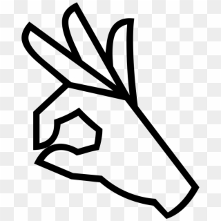 Peace Hand Sign Emoji Copy And Paste For Kids - Drawing Ok Hand Sign, HD Png Download