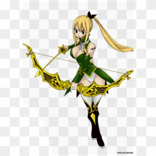 Fairy Tail Lucy Star Dress Sagittarius Hd Png Download 500x686 Pngfind