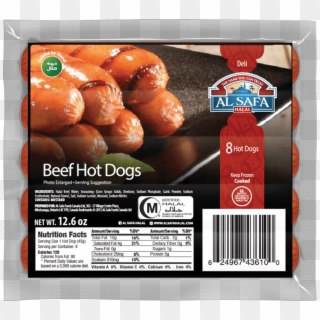 Beef Hot Dogs - Al Safa Halal Hot Dog, HD Png Download