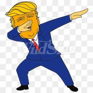 Cartoon Trump Dabbing - Dabbing Cartoon, HD Png Download
