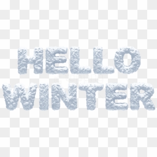Free Png Hello Winter Transparent Png - Calligraphy, Png Download