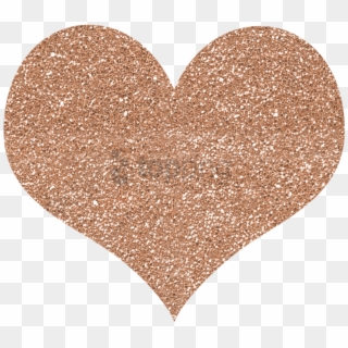 Free Png Glitter Heart Png Png Image With Transparent - Rose Gold Heart Png, Png Download