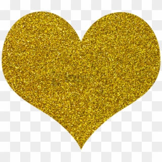 Free Png Download Glitter Heart Png Png Images Background - Gold Glitter Heart Png, Transparent Png
