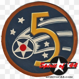 5th Air Force Jacket Patch 4 1/2 - Emblem, HD Png Download