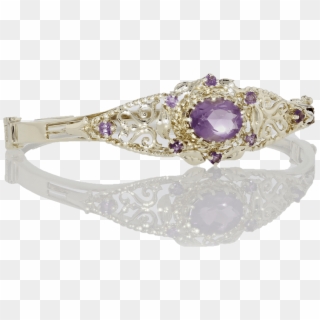 Amethyst Bangle - Engagement Ring, HD Png Download