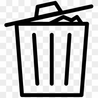 Thin Recycle Bin Delete Garbage Full Svg Png Icon Free - Garbage Can Icon Png, Transparent Png