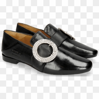 Loafers Luna 5 Black Nappa Black Buckle - Slip-on Shoe, HD Png Download