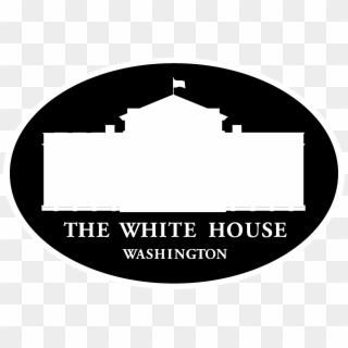 The White House Us Logo Black And White - White House, HD Png Download