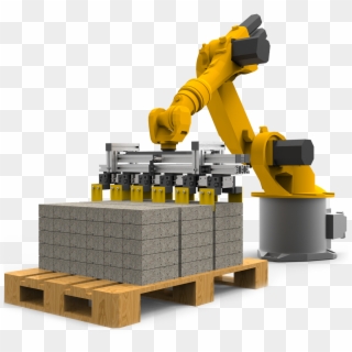 Employing Of Robots In Bricks And Construction Blocks - Robot, HD Png Download