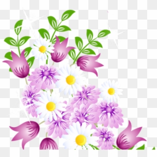 Pink Flower Clipart Flower Decoration - Watercolor Flowers Vector Png, Transparent Png