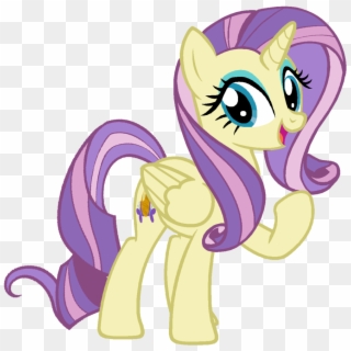 Fluttershy, Fusion, Pony, Rarity, Safe, Simple Background, - Mlp Rarity Fluttershy Fusion, HD Png Download