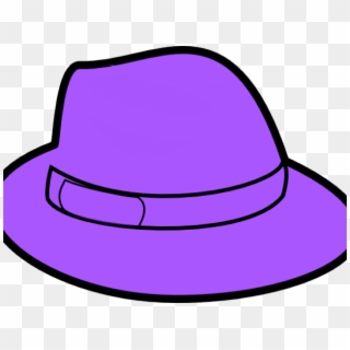 Violet Clipart Hat - Black And White Clipart Hat Png, Transparent Png
