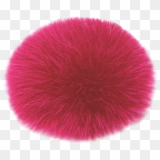 Lindo F Fox Fur Gemstone Pink Individual Pom Pom - Fur Clothing, HD Png Download