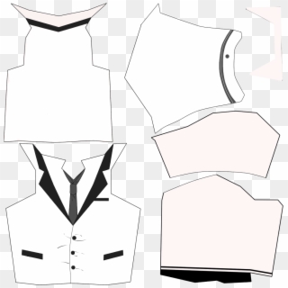 With Gray Necktie Link - Red Hoodie Aottg, HD Png Download