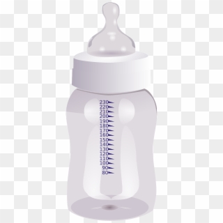 Baby Bottle White Infant Png Image - Бутылка Для Ребенка, Transparent Png
