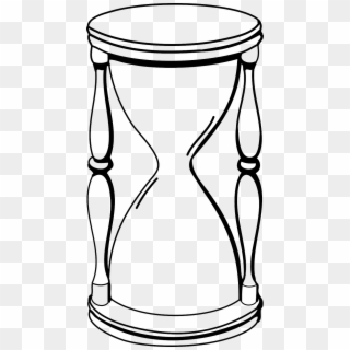 Hourglass Sand Glass Sketch Png Image - Hourglass Clipart, Transparent Png