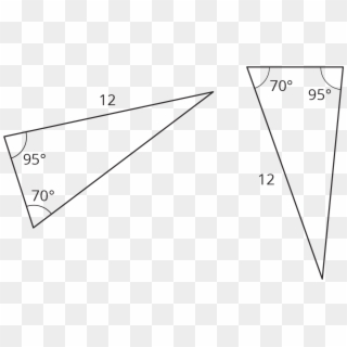 Are These Two Triangles Identical Explain How You Know - Triangle, HD Png Download