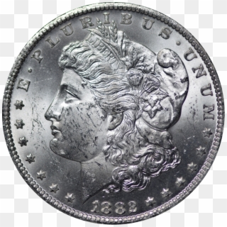 750o - 1882 O Morgan Silver Dollar Ms 60, HD Png Download