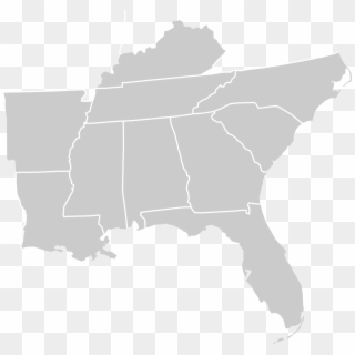 Blank Map Of Us Png - Southeast United States Png, Transparent Png