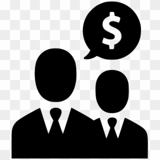 Dollar Businessmen Salesmen Income Negotiations Business - Business Partner Icon Png, Transparent Png