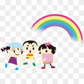 Rainbow Clip Child - งาน วัน เด็ก รูป การ์ตูน, HD Png Download
