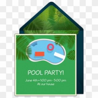 Summer Pool Party Online Invitation - Bloc Party Intimacy, HD Png Download