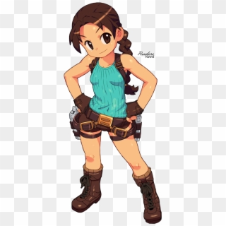 Lara Croft Manga - Lara Croft Loli, HD Png Download
