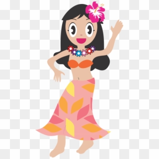 Hula Cuisine Of Hawaii Dance Ukulele - Hula Girl Hawaii Clip Art Free, HD Png Download
