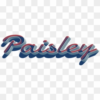 Paisley 3d Letter Png Name - Graphic Design, Transparent Png