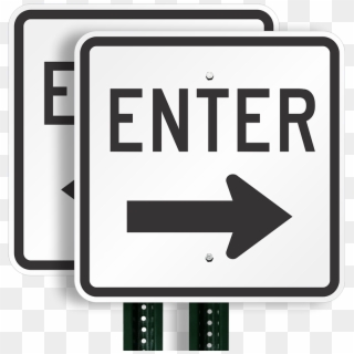 Enter Aluminum Parking Signs - Exit Only Do Not Enter, HD Png Download