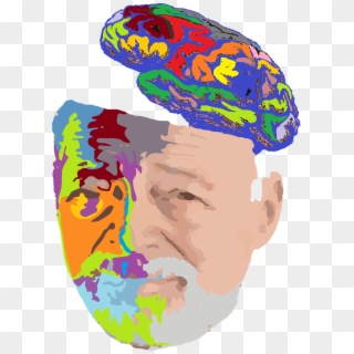Old Man Portrait Brain Png Image - Schizophrenia Transparent, Png Download