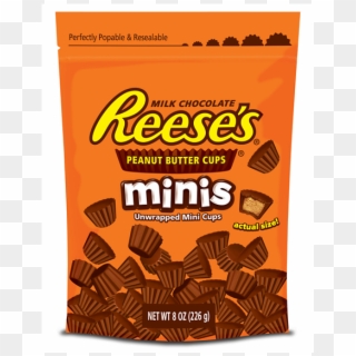 Reese's Peanut Butter Cup Minis - Reese's Peanut Butter Cups Unwrapped, HD Png Download