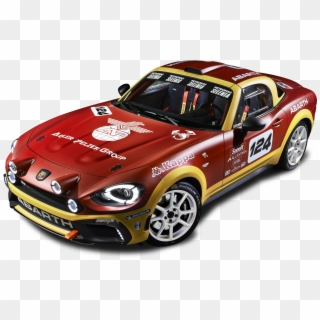 Red Fiat 124 Spider Abarth Rally Car - Abarth 124 Rally 2018, HD Png Download