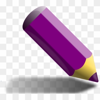 Crayon Clipart Purple - Blue Colored Pencil, HD Png Download