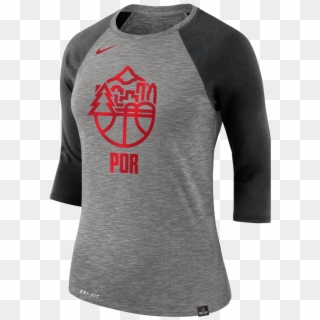 Portland Trail Blazers Nike Dry Women's 3/4 Sleeve - T Shirt Nike 2018 Png, Transparent Png