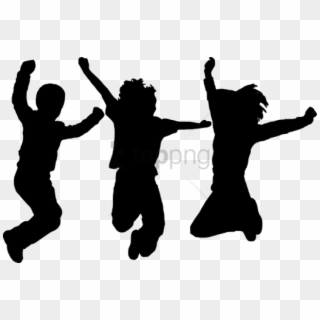 Dancing Clipart Png - Dance Kids Silhouette, Transparent Png