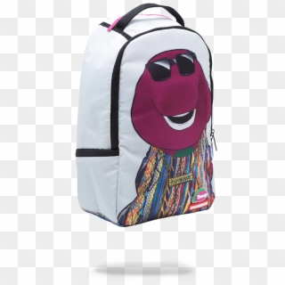 Sprayground & Mattel Set To Drop Biggie Barney Backpack - Barney Sprayground Backpack, HD Png Download