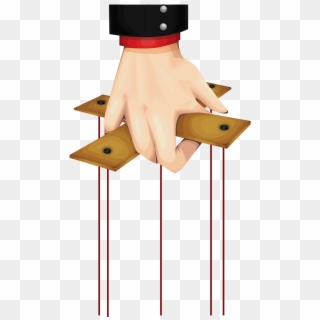 The Puppet Hand Clipart - Hand Holding Puppet Strings Png, Transparent Png
