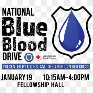 Blue Blood Drive - American Red Cross, HD Png Download