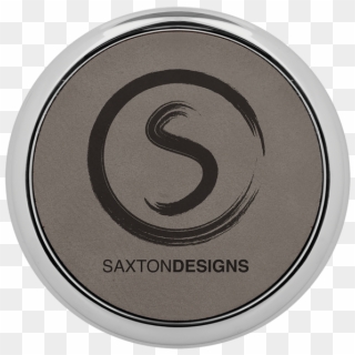 Gray Round Leatherette Coaster With Custom Laser Engraving - Mug, HD Png Download