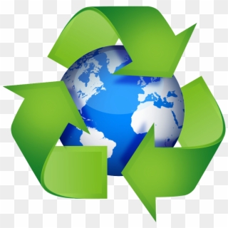 Earth Clip Recycling - Earth Day Recycling, HD Png Download