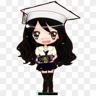 Graduate Drawing Grad - Anime Girl Drawing Graduate, HD Png Download
