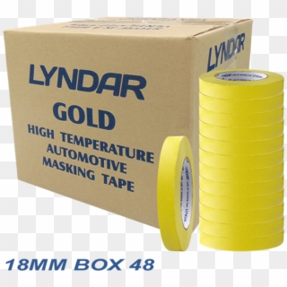 Lyndar Gold Automotive Masking Tape 18mm - Wizytówki Budowlane Wzory, HD Png Download
