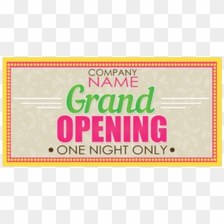 Grand Opening Signs And Banners - Paper, HD Png Download