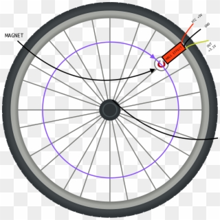 Image - Simple Bike Wheel Drawing, HD Png Download