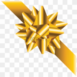 Free Png Gold Gift Bow Png Png Image With Transparent - Graphic Design, Png Download