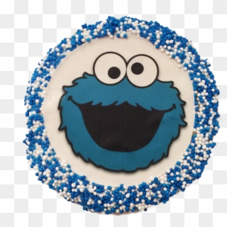 Cookie Monster Sugar Cookies With Nonpareils - Cake, HD Png Download