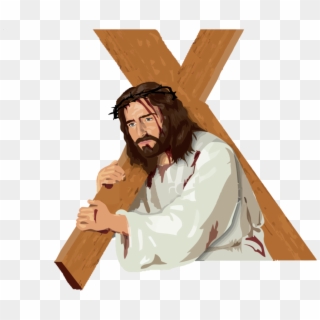 God Jesus Christ Png - Jesus With Cross Png, Transparent Png